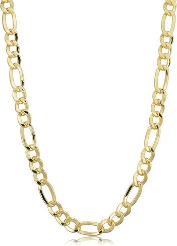 Kooljewelry Solid 14k Yellow Gold Filled 6 mm Figaro Chain Necklace (18, 20, 22, 24 or 30 inch) in Saudi Arabia