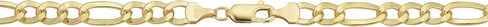 Kooljewelry Solid 14k Yellow Gold Filled 6 mm Figaro Chain Necklace (18, 20, 22, 24 or 30 inch) in Saudi Arabia
