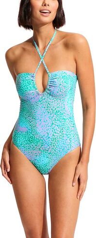 Seafolly Women's Standard Bandeau Halter One Piece Swimsuit in Saudi Arabia