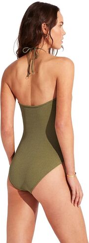 Seafolly Women's Standard Bandeau Halter One Piece Swimsuit in Saudi Arabia