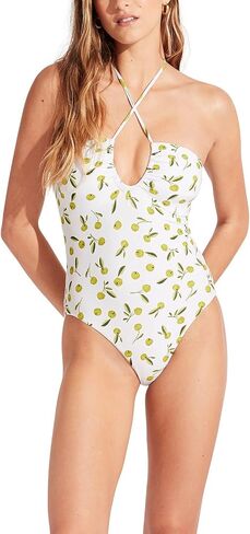 Seafolly Women's Standard Bandeau Halter One Piece Swimsuit in Saudi Arabia