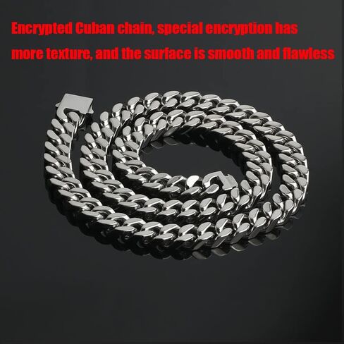 BCBODYG23 316L Stainless Steel Men Necklace Cuban Chain Links with Gift Box in Saudi Arabia