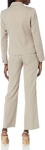 Le Suit Women's Plus Size Jacket/Pant Suit, Stone, 14W in Saudi Arabia