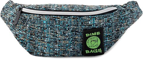 Dime Bags - Stash Pack Hemp Waist Pack - Small Hipster Fanny Pack with Adjustable Strap (Aqua) in Saudi Arabia