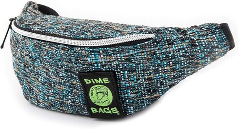 Dime Bags - Stash Pack Hemp Waist Pack - Small Hipster Fanny Pack with Adjustable Strap (Aqua) in Saudi Arabia