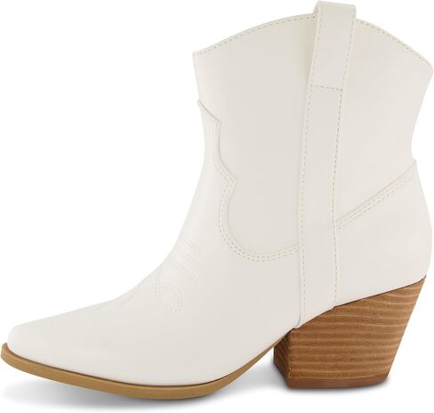CUSHIONAIRE Women's Rocky Western boot with stitch detailing and Memory Foam padding, Wide Widths Available in Saudi Arabia