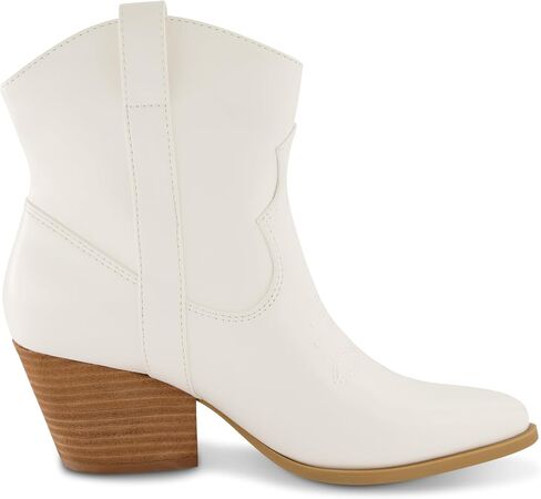 CUSHIONAIRE Women's Rocky Western boot with stitch detailing and Memory Foam padding, Wide Widths Available in Saudi Arabia