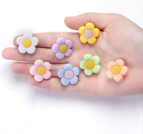 سحر الأحذية جرلي auauy للأطفال، سحر الزهور للفتيات امرأة، لطيف سحر الملحقات الأحذية للأحذية حمل الحقائب سوار معصمه زينة الحفلات، عيد ميلاد، عيد الفصح، هدايا عيد الميلاد in Kuwait