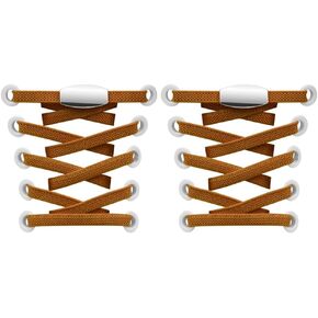 أربطة أحذية مرنة بدون رباط من Crystal Dew للأحذية الرياضية، أربطة أحذية مرنة بدون أربطة للأطفال والكبار، سلاسل أحذية مغناطيسية in Kuwait