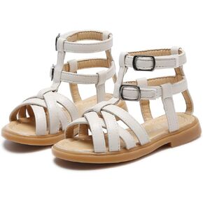LAFEGEN Toddler Baby Girl Gladiator Sandals Side Zipper Non Slip Open Toe Infant Kids Knee High Roman Sandal Summer Dress Shoes in Kuwait