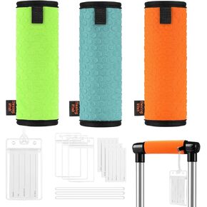 Desing Wish 3 PCS Luggage Handle Wraps for Suitcase Neoprene Luggage Tags Suitcase Identifier Bright Colored Luggage Handle Cover Sleeves Travel Accessories for Airplane - Camouflage Color in Saudi Arabia