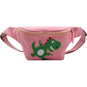 Fanny Pack for Kids, Cartoon Dinosaur Waist Bag Small Hipsack Waist Pack Fanny Phone Wallet Pouch with Adjustable Belt for Children Sports Running,Camping,Traveling,Camping
