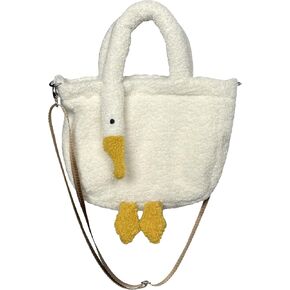 XACKWUERO Women Cute Plush Goose Bag Funny Novelty Goose Purse Tote Handbag Shoulder Shopper Bag in Kuwait