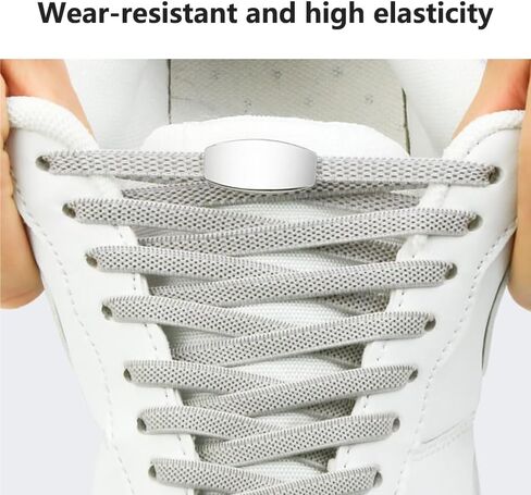 أربطة أحذية مرنة بدون رباط من Crystal Dew للأحذية الرياضية، أربطة أحذية مرنة بدون أربطة للأطفال والكبار، سلاسل أحذية مغناطيسية in Kuwait