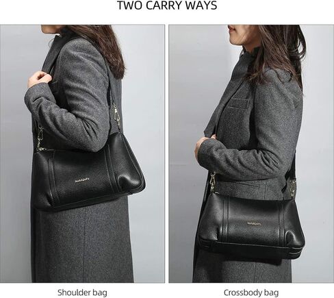 DORIS&JACKY Leather Shoulder Handbags For Women Medium Designer Crossbody Purse And Bags With Two Detachable Straps in Saudi Arabia
