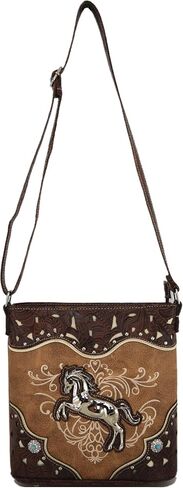 Western Cowgirl Style Horse Cross Body Handbags Concealed Carry Purses Country Women Single Shoulder Bag in Saudi Arabia