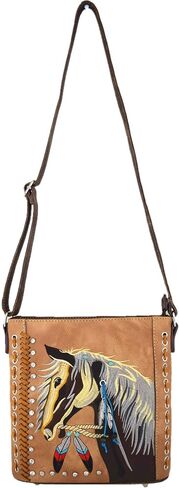 Western Cowgirl Style Horse Cross Body Handbags Concealed Carry Purses Country Women Single Shoulder Bag in Saudi Arabia