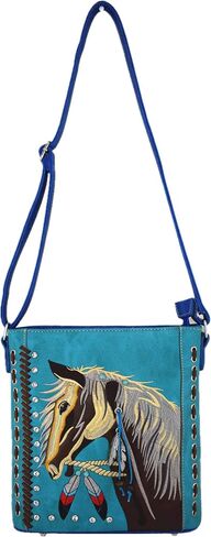 Western Cowgirl Style Horse Cross Body Handbags Concealed Carry Purses Country Women Single Shoulder Bag in Saudi Arabia