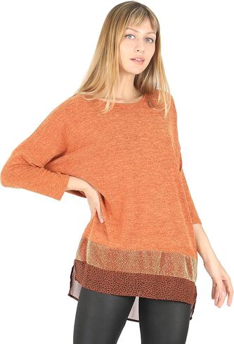 سترة نسائية من BENANCY بأكمام 3/4 ذات طبقات ملونة للسراويل الضيقة in Kuwait