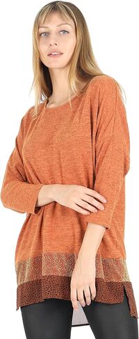 سترة نسائية من BENANCY بأكمام 3/4 ذات طبقات ملونة للسراويل الضيقة in Kuwait