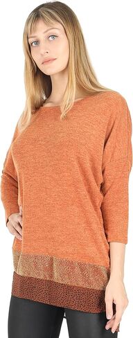 سترة نسائية من BENANCY بأكمام 3/4 ذات طبقات ملونة للسراويل الضيقة in Kuwait