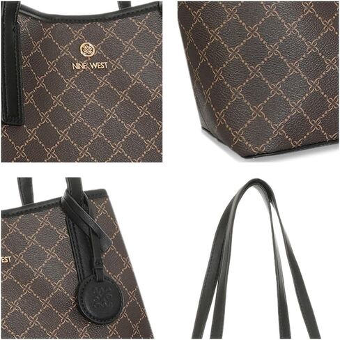 Nine West Delaine 2 in 1 Tote, Brown Black in Saudi Arabia