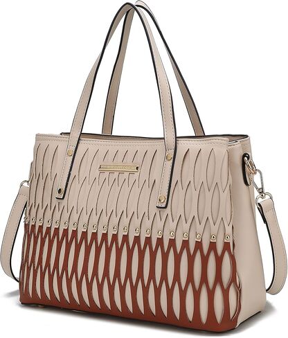 حقيبة يد كبيرة للنساء من مجموعة MKF - محفظة جلدية نباتية بمقبض علوي وألوان متعددة in Kuwait