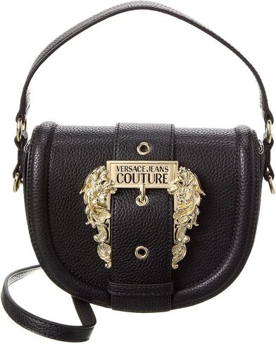 Versace Jeans Couture Buckle Shoulder Bag, Black in Saudi Arabia