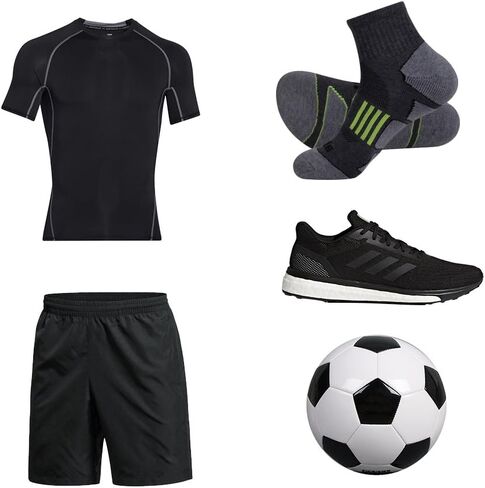 JOYNÉE Men's 6 Pack Athletic Performance Cushion Ankle Running Quarter Socks in Saudi Arabia