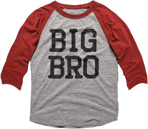 American Classics Big Brother 3/4 Sleeve Baseball Tee Shirt Big Bro Boy Gift Pregnancy Announcement Toddler Boy in Saudi Arabia