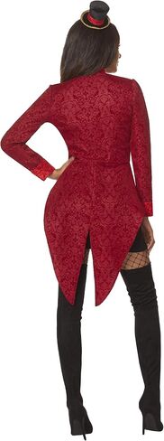 Spirit Halloween Adult Ringmaster Costume | Circus Cosplay | Red and Black Jacket | Ring Leader Cosplay | Easy Costume in Saudi Arabia