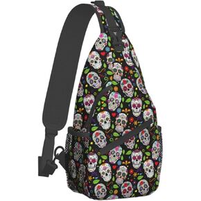 qyopvli Sling Bag Crossbody Backpack Hiking Travel Daypack Chest Bag Lightweight Shoulder Bag For Women Men