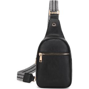 WSRYDLDJ Small Sling Bag for Women Leather Crossbody Fanny Packs Chest Bag for Women