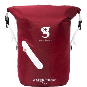 geckobrands Lightweight 30L Waterproof Backpack - Lightweight Watertight Outdoor Bag Hiking Traveling Light Water Activities in Kuwait