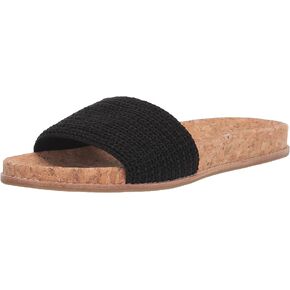 The Sak Women's Mendocino Slide Crochet, Slip On Sandals, Summer Open Toe Shoes