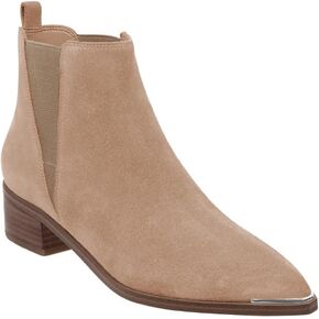 Juliet Holy Womens Chelsea Boots Fashion Winter Pointed Toe Chunky Stacked Low Heel Slip On Ankle Booties