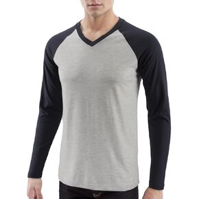 DESPLATO Men's Casual Vintage Slim Fit Short/Long Sleeve V-Neck Workout Hiking Baseball Jersey T-Shirts