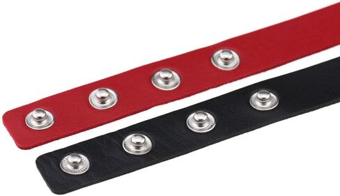 SNOLLOWYY Women Choker Necklace,Adjustable PU Leather Gothic Punk Rock Choker Collar Necklace For Women Girls Boys Men in Saudi Arabia