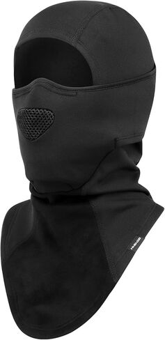 هاساجي قناع تزلج احترافي بالاكلافا بغطاء راس جيد التهوية للرجال والنساء، اسود، مقاس واحد, أسود, One Size in Kuwait