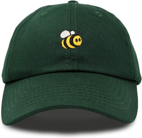 DALIX Bumble Bee Baseball Cap Dad Hat Embroidered Womens Girls in Kuwait
