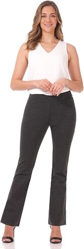 Rekucci Women's All Season Knit Secret Figure Bootcut Pant in Kuwait