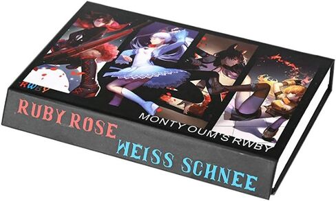 9 Pieces Set Anime Jnpr Ruby Rose Symbol Metal Pendants Necklace Keychain Souvenir Ornament Cosplay Collection Prop Gifts Complete with Box in Kuwait