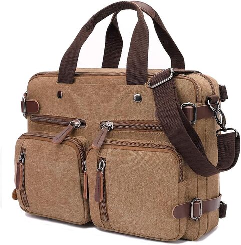 CROCOD Convertible Laptop Backpack 17.3 Inch Messenger Bag for Men/Women in Kuwait