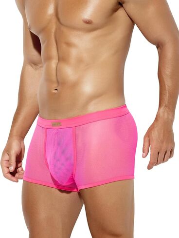 Arjen Kroos Men Sexy Mesh Boxer Briefs Low Rise Stretch Breathable Underwear Boxer in Kuwait
