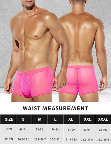 Arjen Kroos Men Sexy Mesh Boxer Briefs Low Rise Stretch Breathable Underwear Boxer in Kuwait
