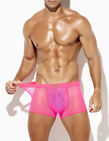 Arjen Kroos Men Sexy Mesh Boxer Briefs Low Rise Stretch Breathable Underwear Boxer in Kuwait