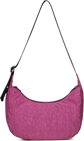 Medium Nylon Crossbody Crescent Bag: Slouchy Style Shoulder Casual with Adjustable Strap in Kuwait