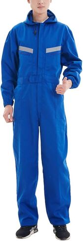 Men's & Women's Dustproof Workwear Long Sleeve Coverall Suit With Hood in Saudi Arabia