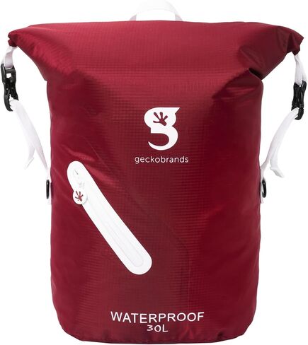 geckobrands Lightweight 30L Waterproof Backpack - Lightweight Watertight Outdoor Bag Hiking Traveling Light Water Activities in Saudi Arabia