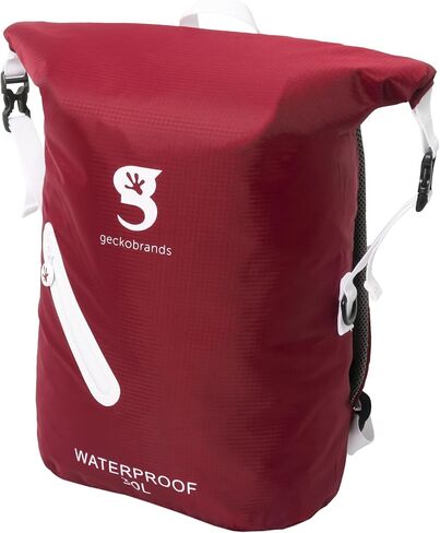 geckobrands Lightweight 30L Waterproof Backpack - Lightweight Watertight Outdoor Bag Hiking Traveling Light Water Activities in Saudi Arabia